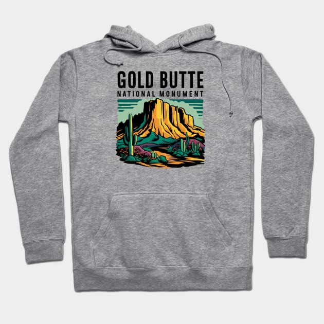 Nevada's Beauty Gold Butte National Monument Hoodie by Perspektiva